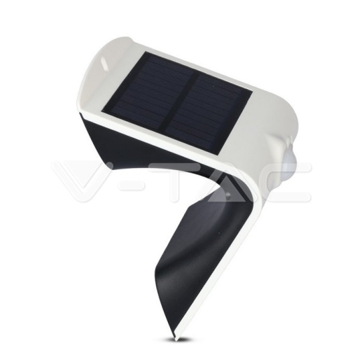 Lámpara LED solar 1.5W cuerpo blanco 4000K - 4