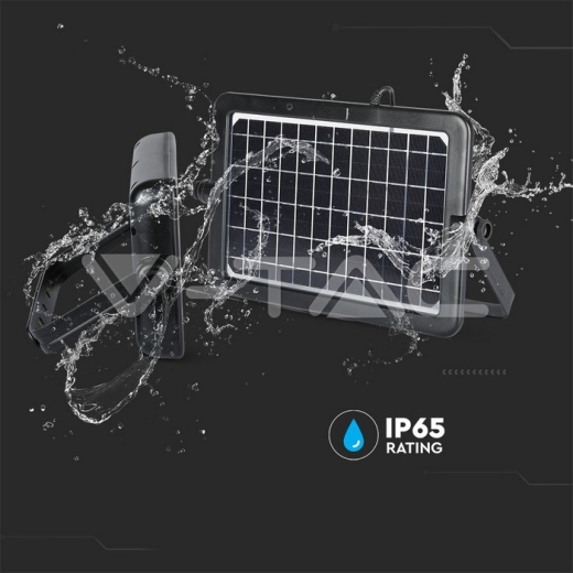 Proyector solar LED 10W cuerpo negro 4000K - 11