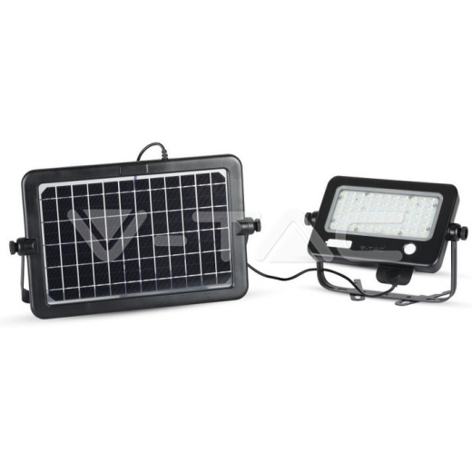 Proyector solar LED 10W cuerpo negro 4000K - 3