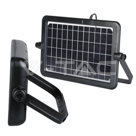 Proyector solar LED 10W cuerpo negro 4000K - 4