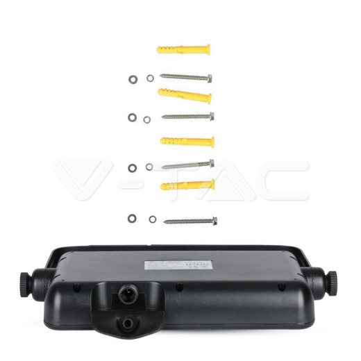 Proyector solar LED 10W cuerpo negro 4000K - 8