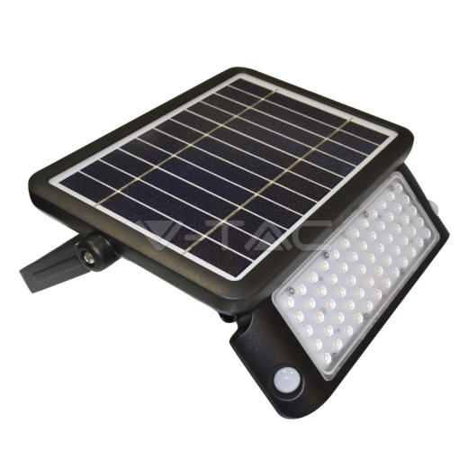 Proyector LED 10W Solar Cuerpo Negro Blanco Natural - 1