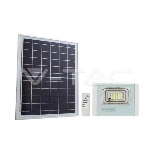 Proyector Solar LED 12W 4000K Cuerpo Blanco - 3