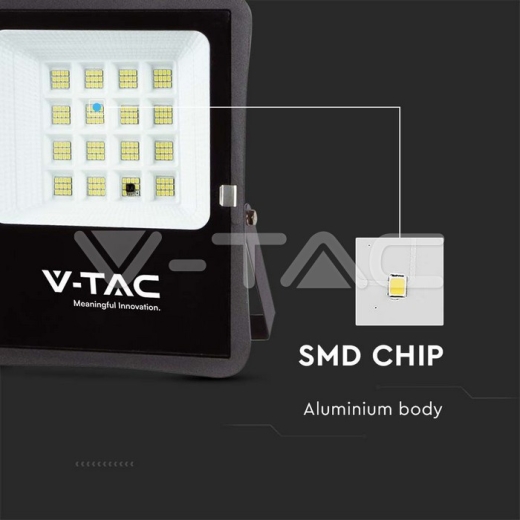 12W LED Solar Floodlight 6400K - 10