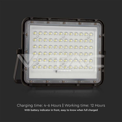 Proyector Solar 15W LED 4000K Batería reemplazable 3m Alambre Cuerpo negro - 9