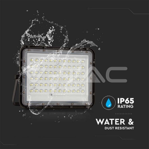 Proyector Solar 15W LED 6400K Batería reemplazable 3m Alambre Cuerpo negro - 7