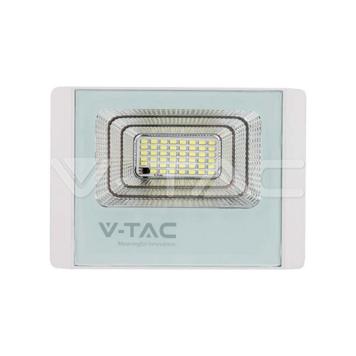 Proyector Solar LED 16W 4000K Cuerpo Blanco - 2