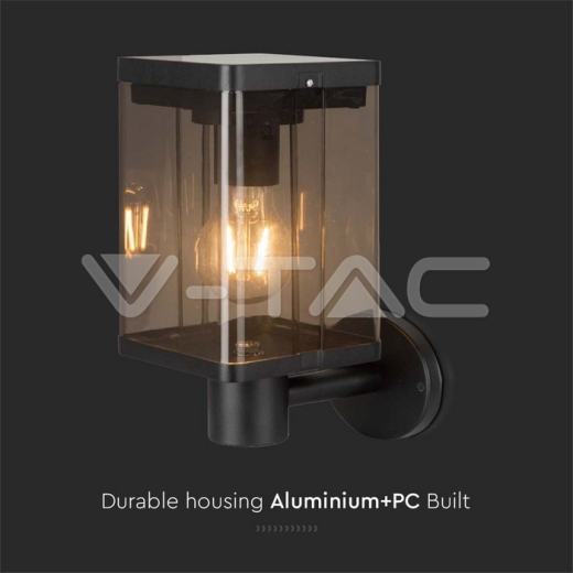 Lámpara de bolardo de pared LED de 2,5 W E27 con sensor de microondas IP44 - 4