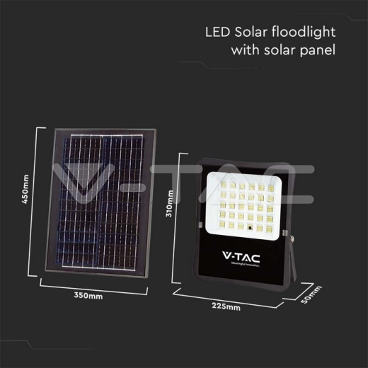 20W LED Solar Floodlight 4000K - 13