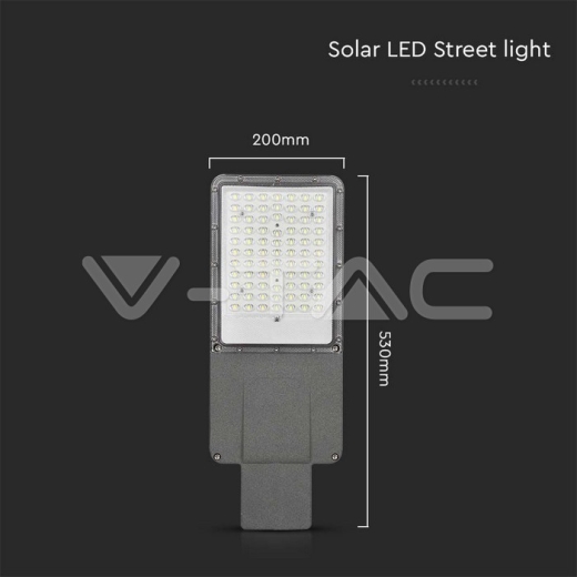 Chip Bridgelux de farola solar LED de 20W 4000K - 14