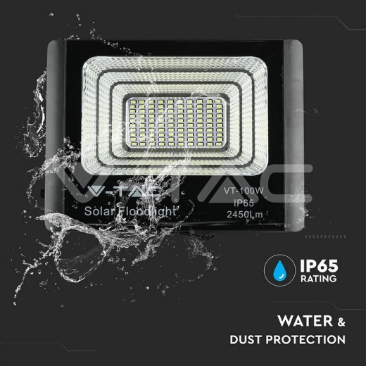 20W Solar Panel LED Floodlight 6000K - 3