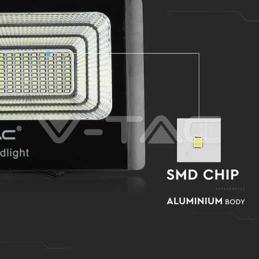 20W Solar Panel LED Floodlight 6000K - 4