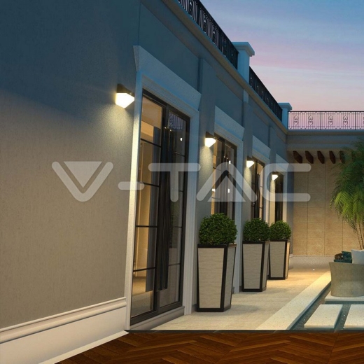 Aplique Solar LED 2W Sensor 4000K Cuerpo Blanco y Negro - 20