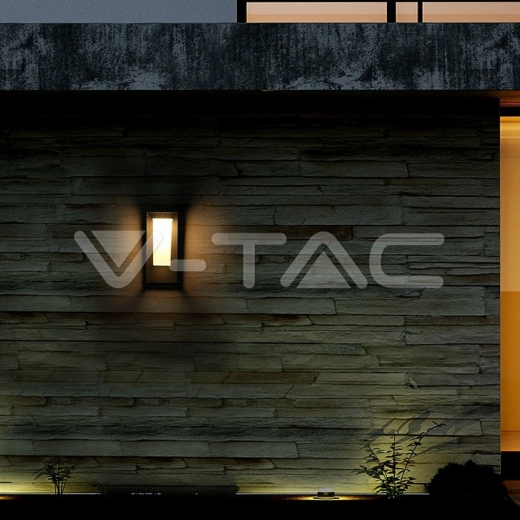 Lámpara de pared solar 1W LED SAMSUNG Chip cuerpo gris 3000K - 13