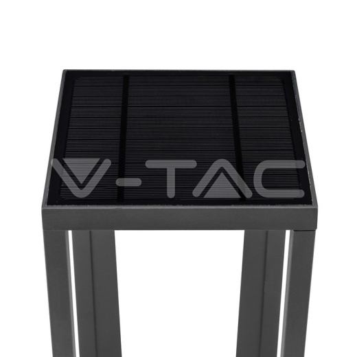 Lámpara de pared solar 1W LED SAMSUNG Chip cuerpo gris 3000K - 7