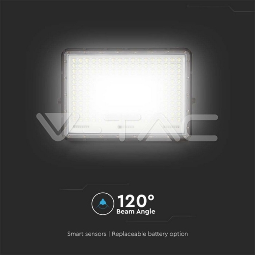 Proyector Solar 30W LED 6400K Batería reemplazable 3m Alambre Cuerpo negro - 10