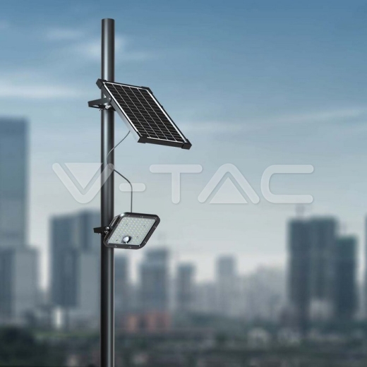 Foco Proyector Solar LED 30W LiFePo Batería 3.7V Negro 4000K - 17