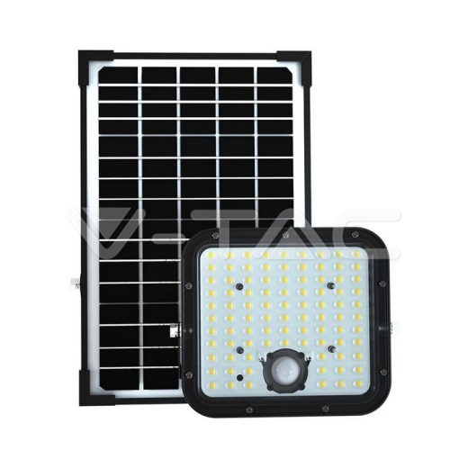 Foco Proyector Solar LED 30W LiFePo Batería 3.7V Negro 4000K - 3