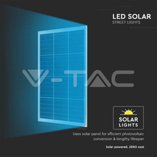 Farola Solar 200W LED Panel solar 33W 6400K Aluminum + PC - 3