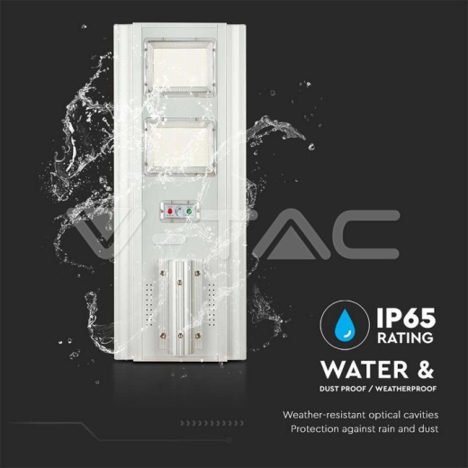 Farola Solar 200W LED Panel solar 33W 6400K Aluminum + PC - 6