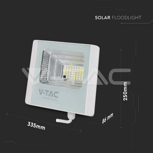 Foco Proyector Solar LED 35W 4000K Cuerpo Blanco - 9