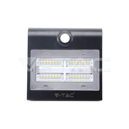 3W LED Solar Wall Light 3000K+4000K Black Body - 2