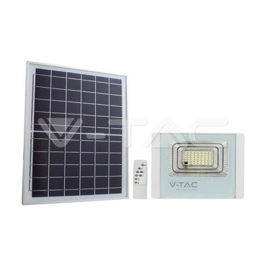 Foco Proyector Solar LED 35W 6400K Cuerpo Blanco - 3