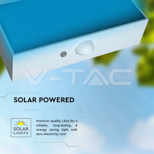 Aplique Solar LED 3W Sensor 4000K, 3000K Cuerpo blanco - 13