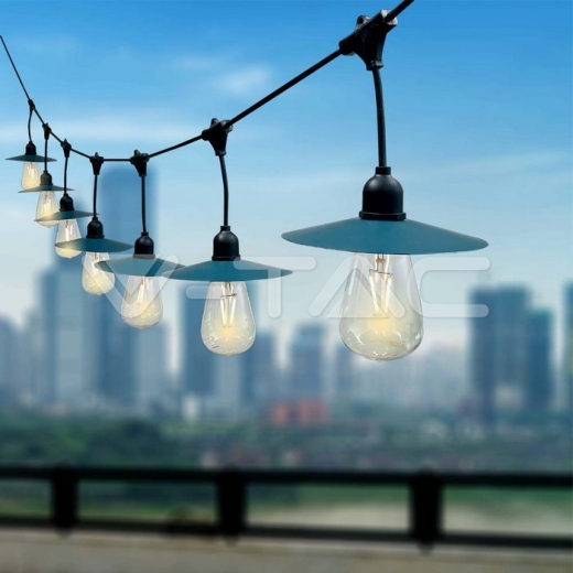 3W LED Solar String Light 15pcs LED Single Bulbs - 6