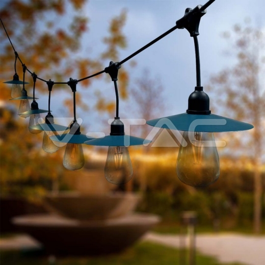 3W LED Solar String Light 15pcs LED Single Bulbs - 7