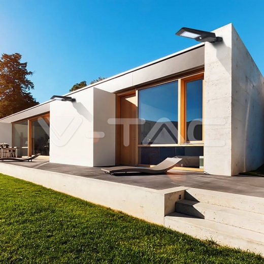 40W LED Solar Street Light Black Body 4000K 120lm/W - 18