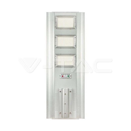 Farola Solar 300W LED Panel solar 40W 6400K Aluminio + PC - 1