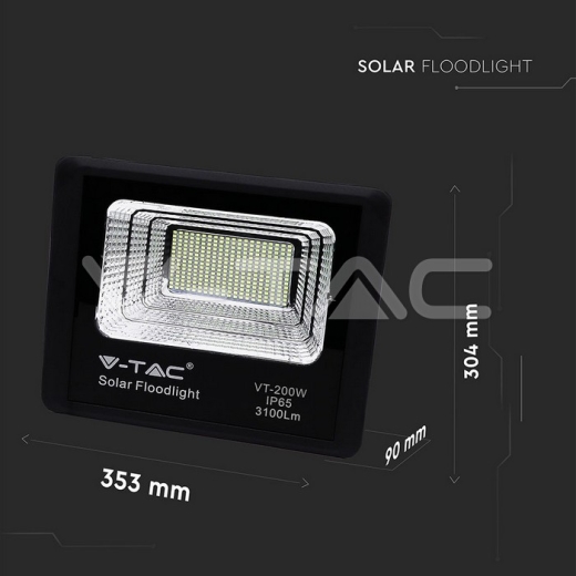 Panel solar 40W con Proyector de LED 6000K - 8