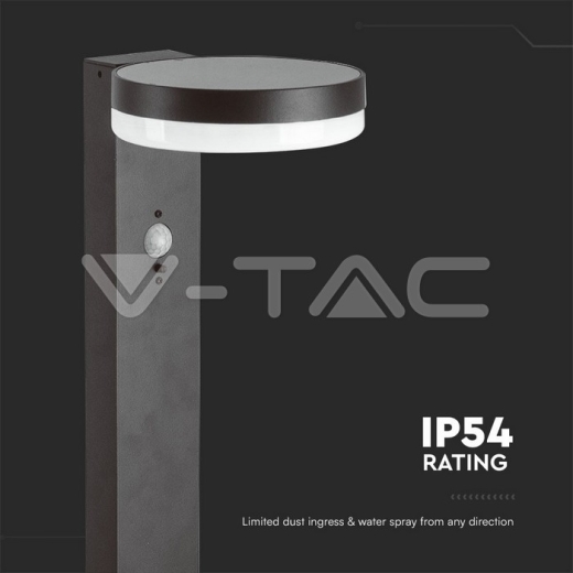 Lámpara solar del bolardo de 5.5W LED con el sensor Pir y la batería 2200MA LI 3.7V - 6