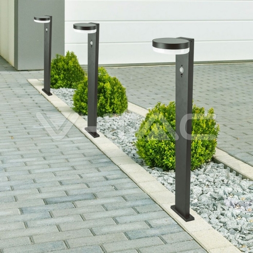 Lámpara solar del bolardo de 5.5W LED con el sensor Pir y la batería 2200MA LI 3.7V - 8