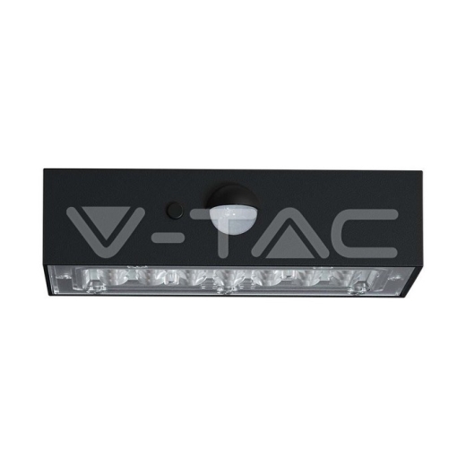 Aplique solar LED 3W Sensor 4000K, 3000K Cuerpo negro - 2