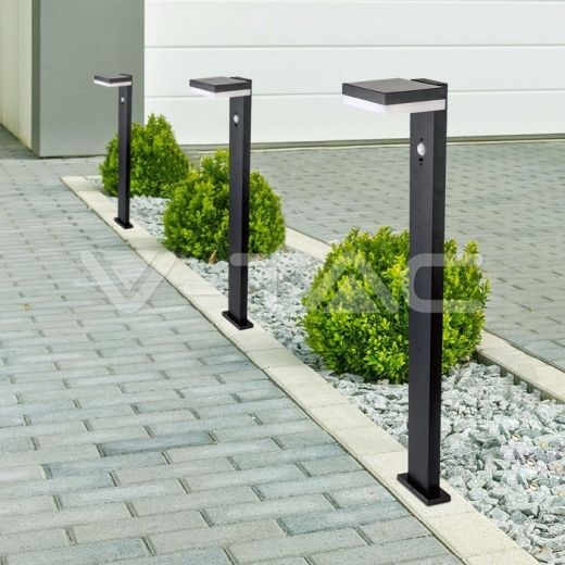 Lámpara solar del bolardo de 5.5W LED con el sensor Pir y la batería 2200MA LI 3.7V - 8