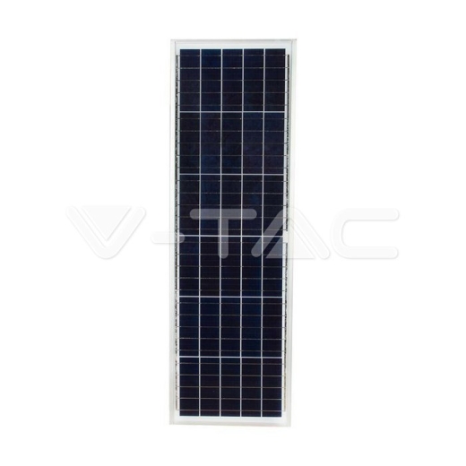 Farola Solar 400W LED Panel solar 50W 4000K Aluminio + PC - 2