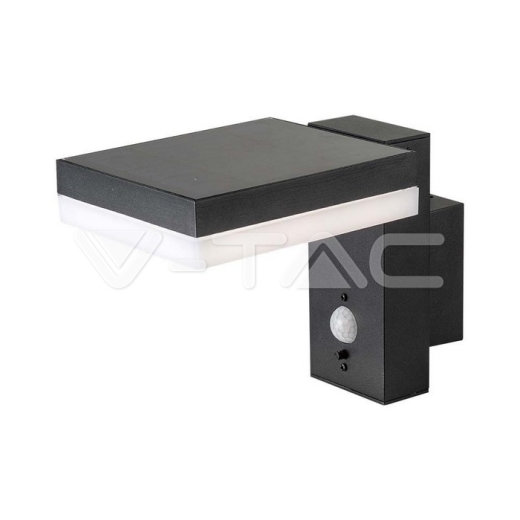 5.5W LED Solar Wall Lamp SMD With PIR Sensor Square IP44 3000K - 1