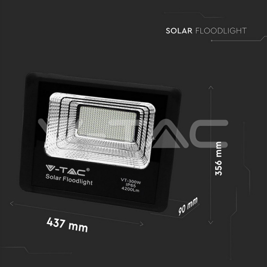 Panel solar 50W con Proyector de LED 4000K - 8