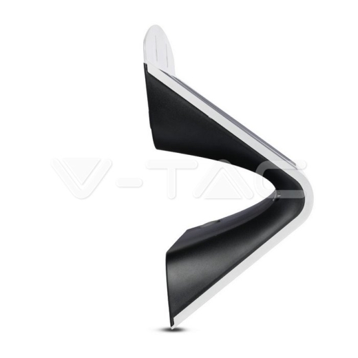 Lámpara de pared solar LED 6.8W Blanco Natural Cuerpo Blanco y Negro - 4