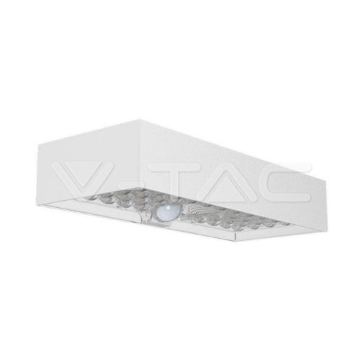 6W LED Solar Wall Light Ladrillo Batería de Litio Blanco 4000K - 1