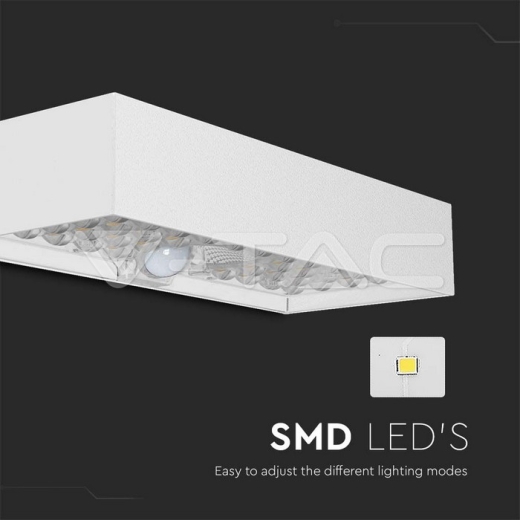 6W LED Solar Wall Light Ladrillo Batería de Litio Blanco 4000K - 2