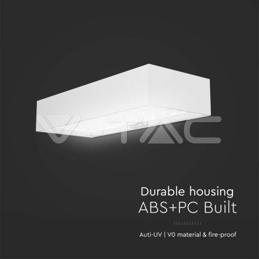 6W LED Solar Wall Light Ladrillo Batería de Litio Blanco 4000K - 5