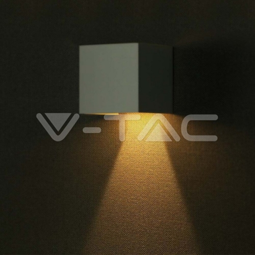 9W COB LED Luz de pared solar Batería 1x2600mAh 16horas 4000K Cuerpo blanco IP65 - 12