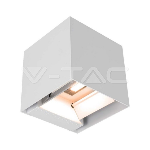 9W COB LED Luz de pared solar Batería 1x2600mAh 16horas 3000K Cuerpo blanco IP65 - 1
