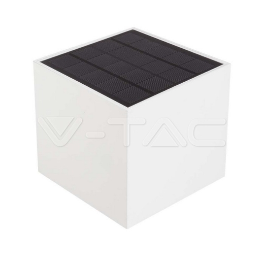 9W COB LED Luz de pared solar Batería 1x2600mAh 16horas 3000K Cuerpo blanco IP65 - 2