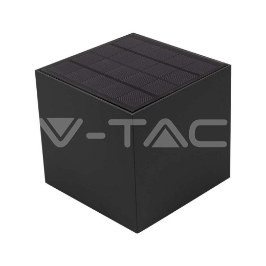 9W COB LED Luz de pared solar Batería 1x2600mAh 16horas 3000K Cuerpo negro IP65 - 2