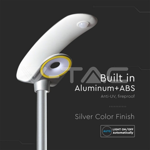 Lámpara LED solar de jardín 20W PIR Sensor Control RF 6400K - 10