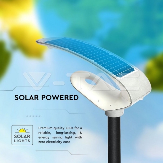 Lámpara LED solar de jardín 20W PIR Sensor Control RF 6400K - 17